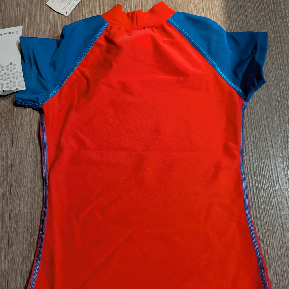 Aqua Sphere Red and Blue Rash Guard - Picture 2 of 6